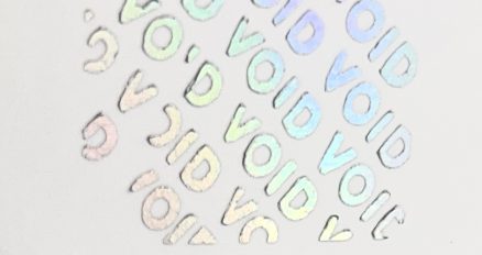 Hologramové VOID samolepky